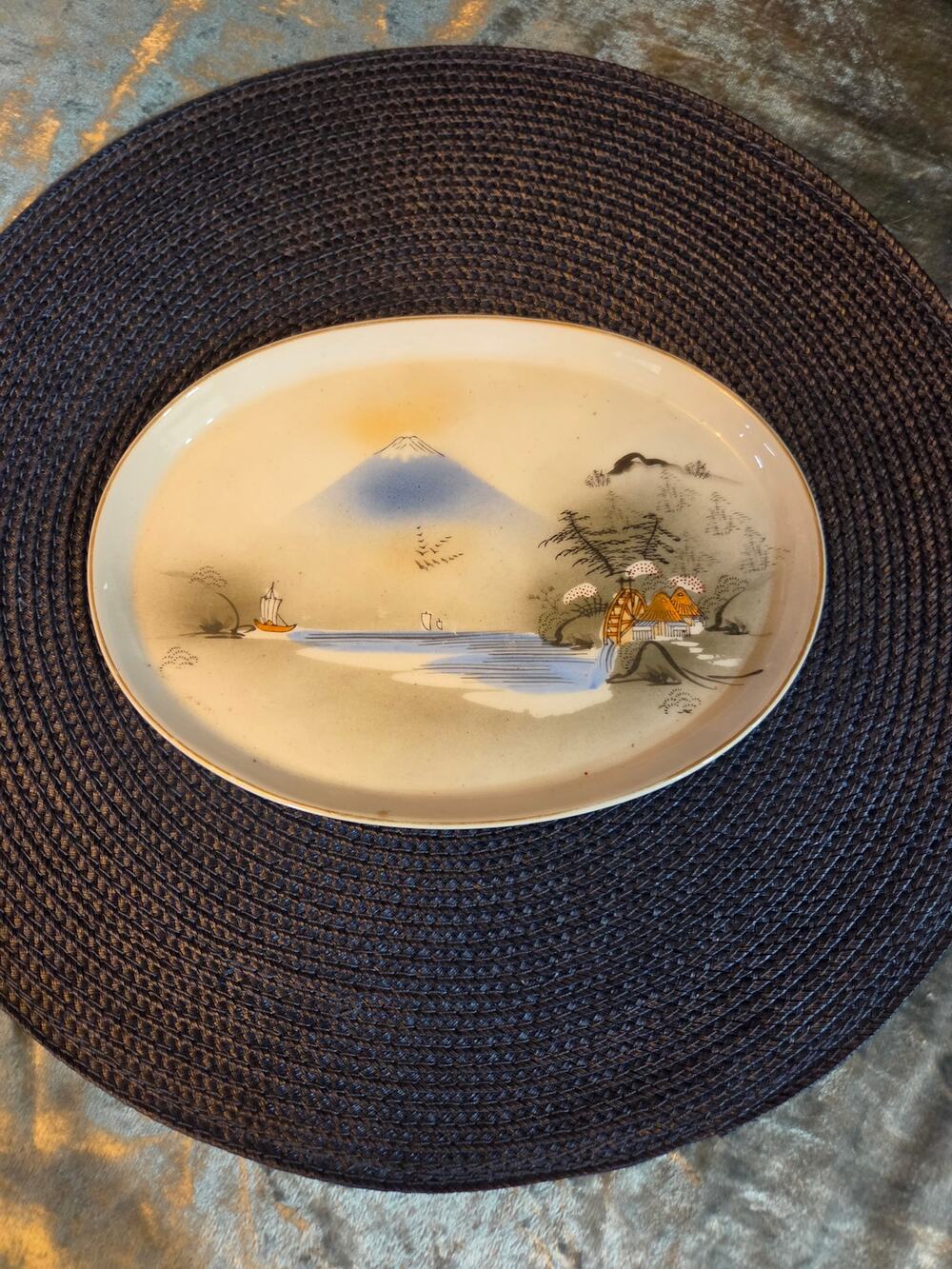 VTG Kutani Japanese plate